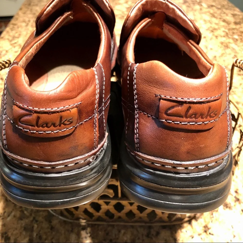 CLARKS Comfort Leather Men’s Dress Loafers SZ-8W